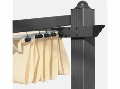 Pérgola 3x4m de aluminio con cubierta corredera crudo^Sweeek Sale