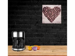 Print decorativo café corazón 28x28x1,5 cm^Excellent Houseware New