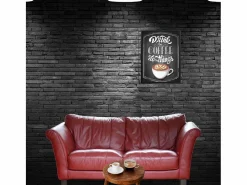 Print decorativo drink the coffe do the things 40x30x2,5 cm Transparente Online