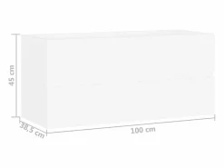 Prolenta Premium - Armario para lavabo madera contrachapada blanco 100x38,5x45 cm^Garden Furniture Discount