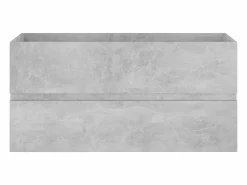 Garden Furniture Estantería Sobre Inodoro|Prolenta Premium - Armario para lavabo contrachapada gris hormigón 90x38,5x45 cm
