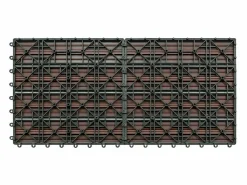 Prolenta Premium - Baldosas de porche 6 uds WPC marrón 60x30 cm 1,08 m² Multicolor