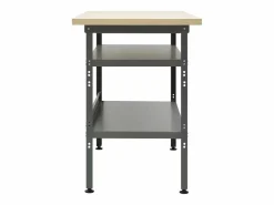 Prolenta Premium - Banco de trabajo de acero gris 120x60x85 cm^Garden Furniture Clearance