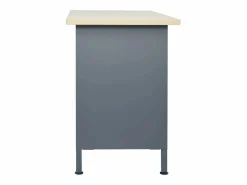 Prolenta Premium - Banco de trabajo de acero negro 120x60x85 cm^Garden Furniture Clearance