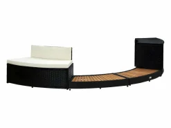 Prolenta Premium - Borde bañera dromasaje ratán sintético y madera maciza acacia^ Best