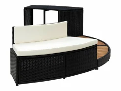 Prolenta Premium - Borde bañera dromasaje ratán sintético y madera maciza acacia^ Best