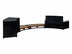 Prolenta Premium - Borde bañera dromasaje ratán sintético y madera maciza acacia^ Best