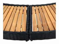 Prolenta Premium - Borde bañera dromasaje ratán sintético y madera maciza acacia^ Best