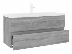 Garden Furniture Prolenta Premium - Mueble de baño con lavabo madera contrachapada gris Sonoma Multicolor Discount