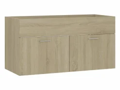 Garden Furniture Prolenta Premium - Mueble con lavabo madera de ingeniería roble Sonoma Multicolor Clearance