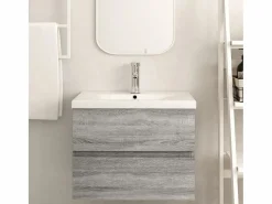 Garden Furniture Estantería Sobre Inodoro|Prolenta Premium - Mueble de lavabo madera de ingeniería gris Sonoma 60x38,5x45 cm