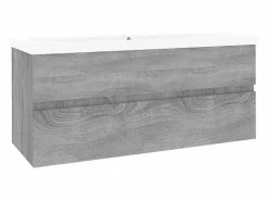 Garden Furniture Estantería Sobre Inodoro|Prolenta Premium - Mueble de baño con lavabo madera contrachapada gris Sonoma