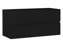 Garden Furniture Estantería Sobre Inodoro|Prolenta Premium - Mueble con lavabo madera de ingeniería negro