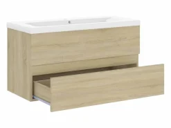 Garden Furniture Estantería Sobre Inodoro|Prolenta Premium - Mueble con lavabo madera de ingeniería roble Sonoma