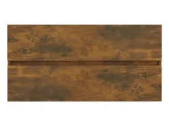 Garden Furniture Prolenta Premium - Mueble lavabo madera contrachapada roble ahumado 90x38,5x45cm Multicolor New