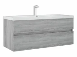 Prolenta Premium - Mueble de lavabo madera de ingeniería gris Sonoma 100x38,5x45cm^Garden Furniture Hot