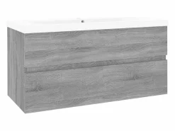 Prolenta Premium - Mueble de baño con lavabo madera contrachapada gris Sonoma^Garden Furniture Best