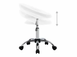 Garden Furniture Taburete De Oficina|Prolenta Premium - Silla de trabajo con ruedas cuero sintético