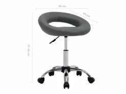 Prolenta Premium - Silla de trabajo con ruedas cuero sintético^Garden Furniture Clearance