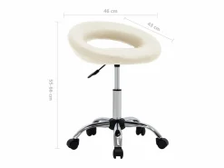 Prolenta Premium - Silla de trabajo con ruedas cuero sintético^Garden Furniture
