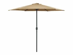 Prolenta Premium - Sombrilla de jardín con palo de aluminio taupe 270x246 cm^Garden Furniture Clearance