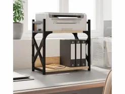 Prolenta Premium - Soporte de impresora 2 niveles roble Sonoma 40x20x40 cm^ Clearance