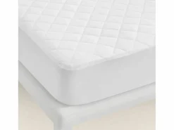 PIKOLIN Protector colchón 150x196cm| HOME| Microfibra| OEKO-TEX| 32cm Blanco Discount