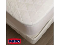 DODO Protector de colchón Aalborg Acolchado e impermeable 180 x 200 cm Blanco New