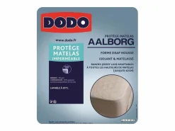 DODO Protector de colchón Aalborg Acolchado e impermeable 180 x 200 cm Blanco New