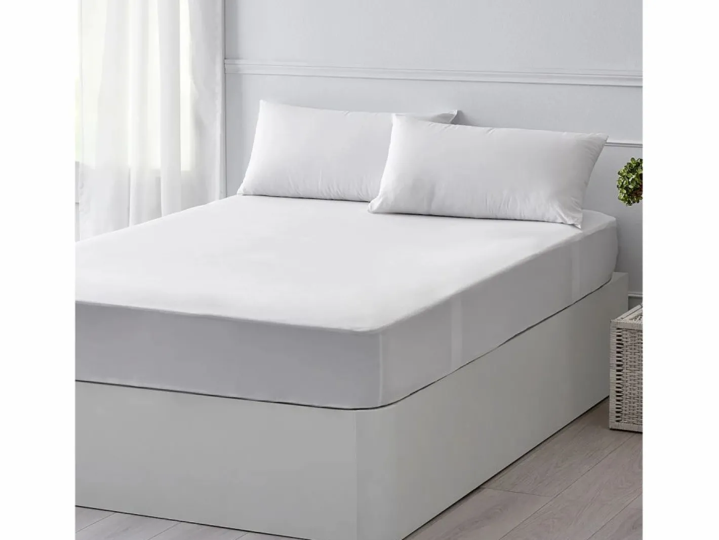 PIKOLIN Protector de colchón 140x196cm| PKH Essential| Impermeable| Hasta 32cm Blanco Hot