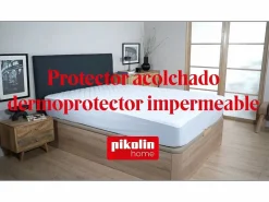 PIKOLIN Protector De Colchón|Protector de colchón 150x196cm| HOME| Aloe Vera| Hasta 32cm