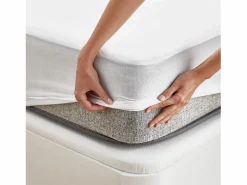 PIKOLIN Protector De Colchón|Protector de colchón 150x196cm| HOME| Algodón Rizo| 32cm