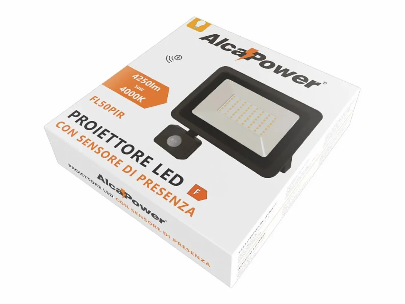 Iluminación Exterior|Proyector LED 230V 50W 4250lm 4000K con PIR