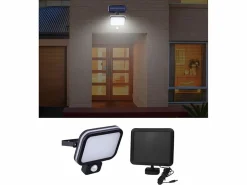 SOLARGEO Proyector solar - 62 LEDs con detector de movimiento VINCA - 500 Lúmenes - Negro Online