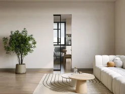 Vente-unique Puerta Corredera|Puerta corredera - vidrio templado - Alt. 205 x Ancho 73 cm - WILDEN II