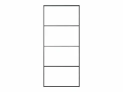 Puerta corredera aluminio y vidrio ESG negra 90x205 cm ES850820 Negro Best