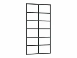 Puerta corredera con herrajes ESG vidrio y aluminio 102x205 cm ES429434^