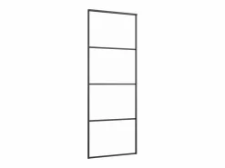 Puerta corredera con set herrajes vidrio ESG aluminio 76x205 cm ES543964^ Sale
