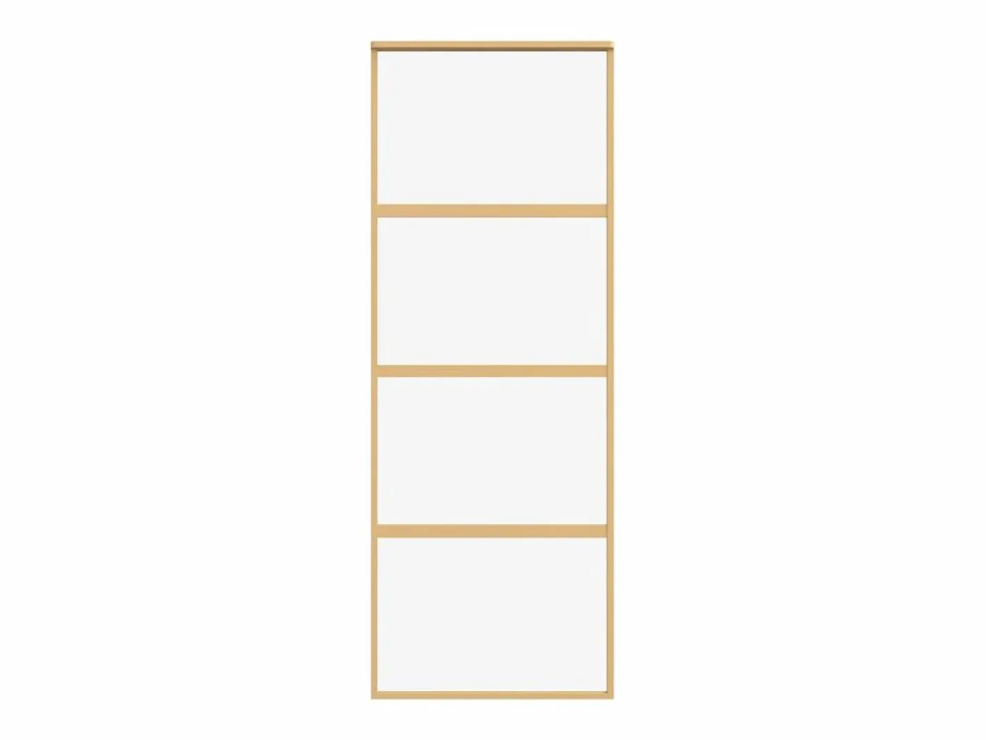 Puerta corredera dorada de vidrio ESG transparente y aluminio ES940037 Dorado Best