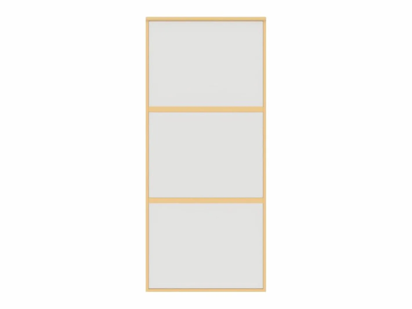 Puerta corredera dorada vidrio ESG esmerilado aluminio 90x205cm ES784621^ Clearance