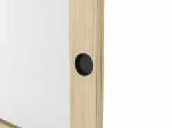 Vente-unique Puerta corredera empotrada y 3 ventanas, L93 cm, Vidrio templado, ACOSTA II Color natural claro Discount