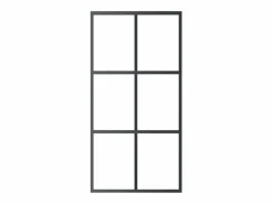Puerta corredera ESG vidrio y aluminio negra 102x205 cm^vidaxl Discount