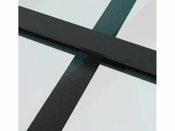 Puerta corredera ESG vidrio y aluminio negra 102x205 cm^vidaxl Discount