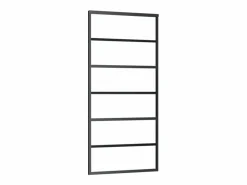 Puerta Corredera|Puerta corredera ESG vidrio y aluminio negra 90x205 cm ES394877