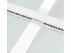 Puerta corredera ESG vidrio y aluminio blanca 102,5x205 cm ES223391^ Online