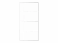 Puerta corredera ESG vidrio y aluminio blanca 102,5x205 cm ES982499^ Outlet