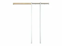 Vente-unique Puerta Corredera|Puerta corredera estilo taller en sistema de empotrado, cristal mate, Alt. 205 x Ancho 93 cm, ARTISTO II