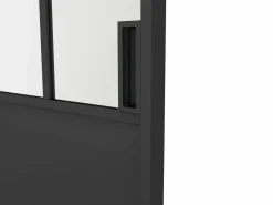 Vente-unique Puerta Corredera|Puerta corredera estilo taller en sistema de empotrado, cristal esmerilado, Alt. 205 x Ancho 83 cm, ARTISTO II