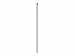 Puerta corredera vidrio templado y aluminio negra 76x205 cm ES289940 Negro Discount