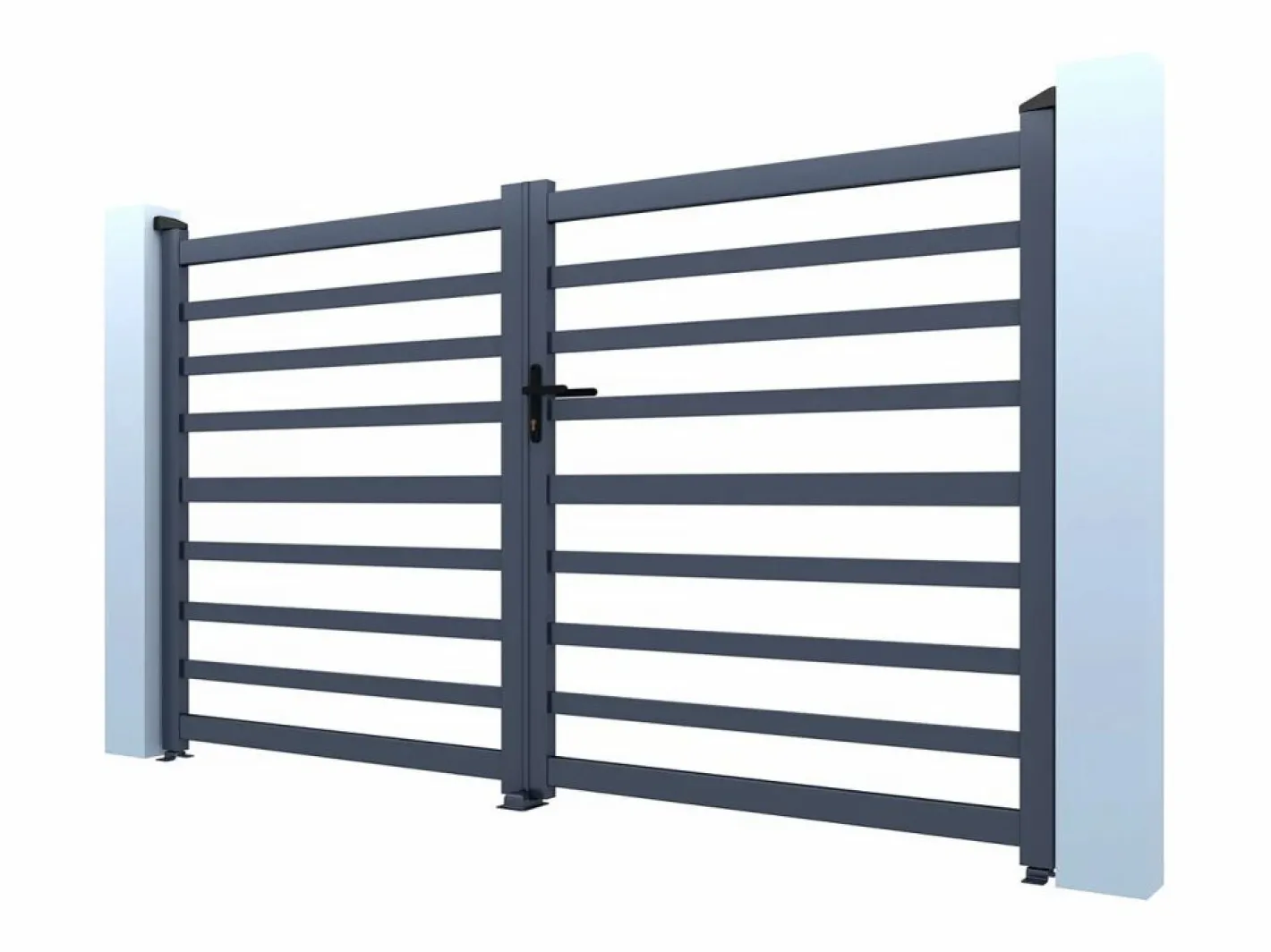Puerta de aluminio calada "Martin" - 300 x 140 cm -^Habitat et jardin Hot